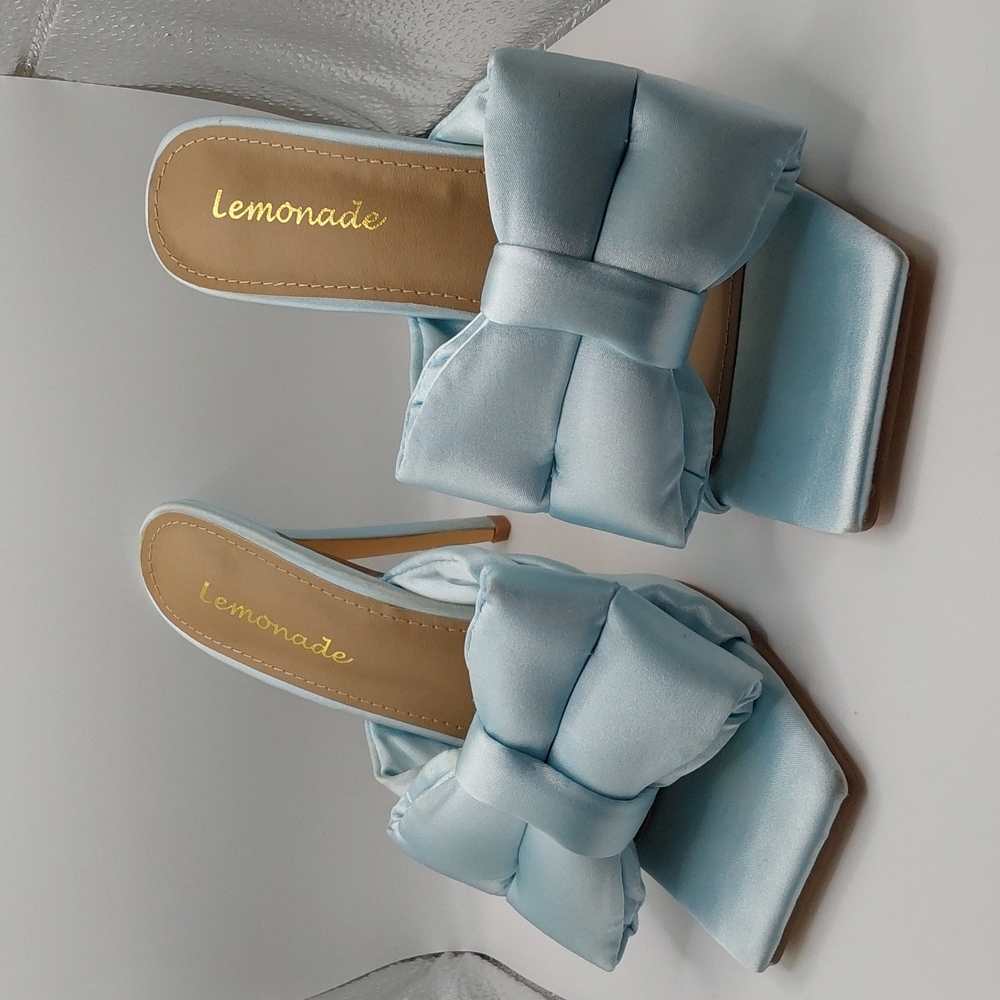 Lemonade brand satin sandles